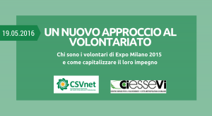 Report volontariato Expo 2015
